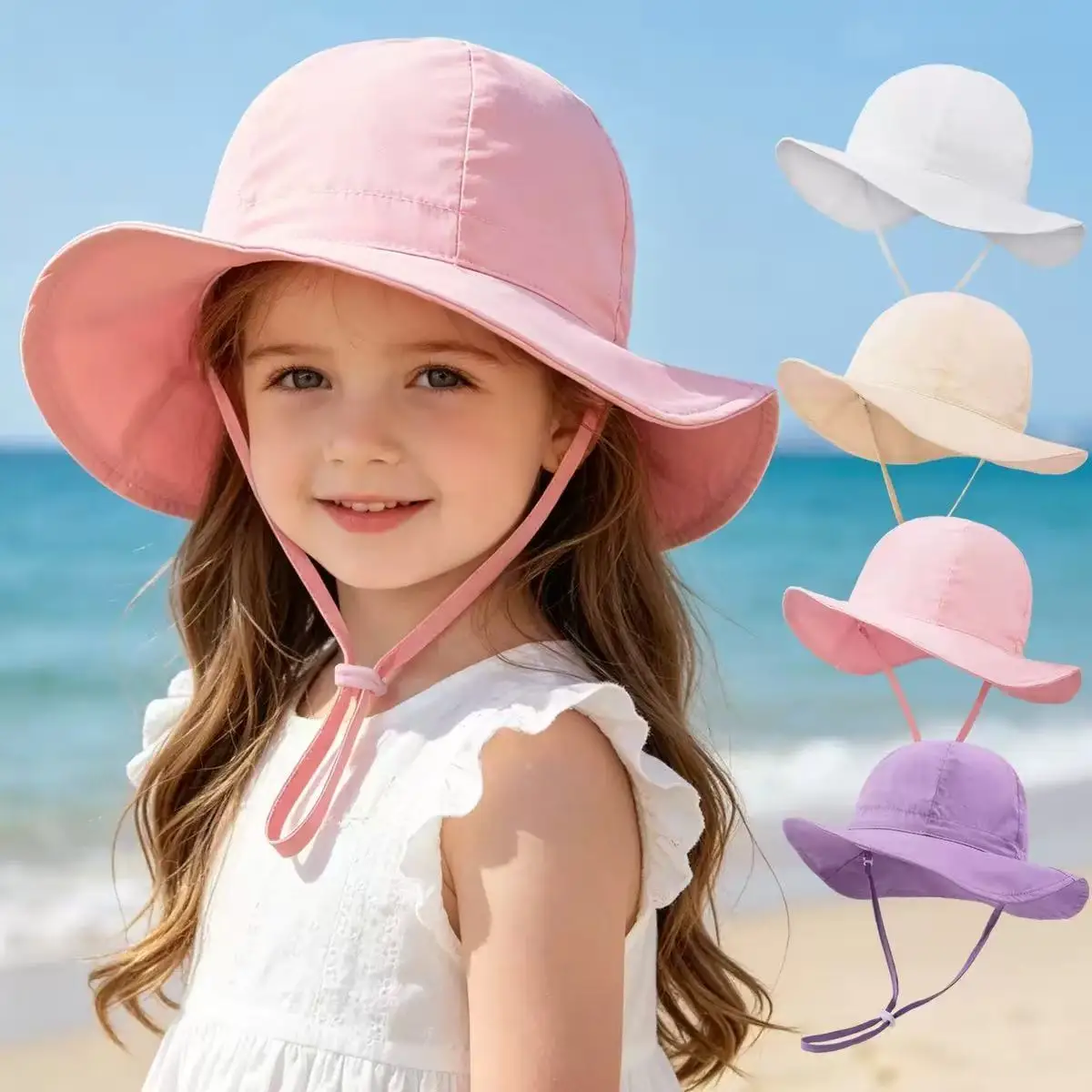 

Children's Fisherman Hat - Summer Outdoor Sun Protection UV Blocking Sun Hat with Mesh Screen, Breathable and Drying Fast Sun Ha