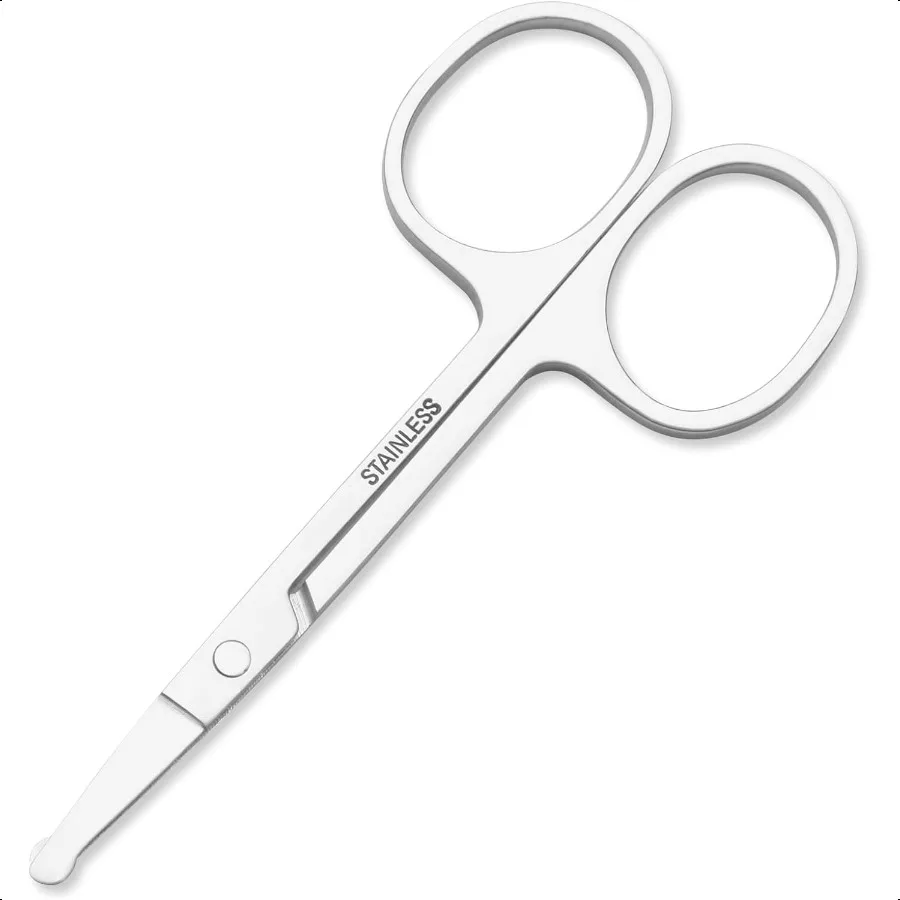 

Mini Nose Hair Round Tip Scissors Men's grooming Scissors All Purpose Facial safety Scissors Cute for Woman Eyebrow Lash Mustac