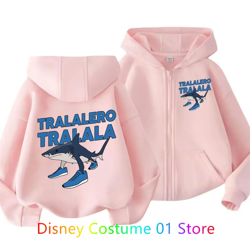 

Italian Brainrot Tung Tung Sahur Figures Doll Tralalero Tralala Bombardino Crocodilo Shimpanzini Bananini Zipper hoodie kids