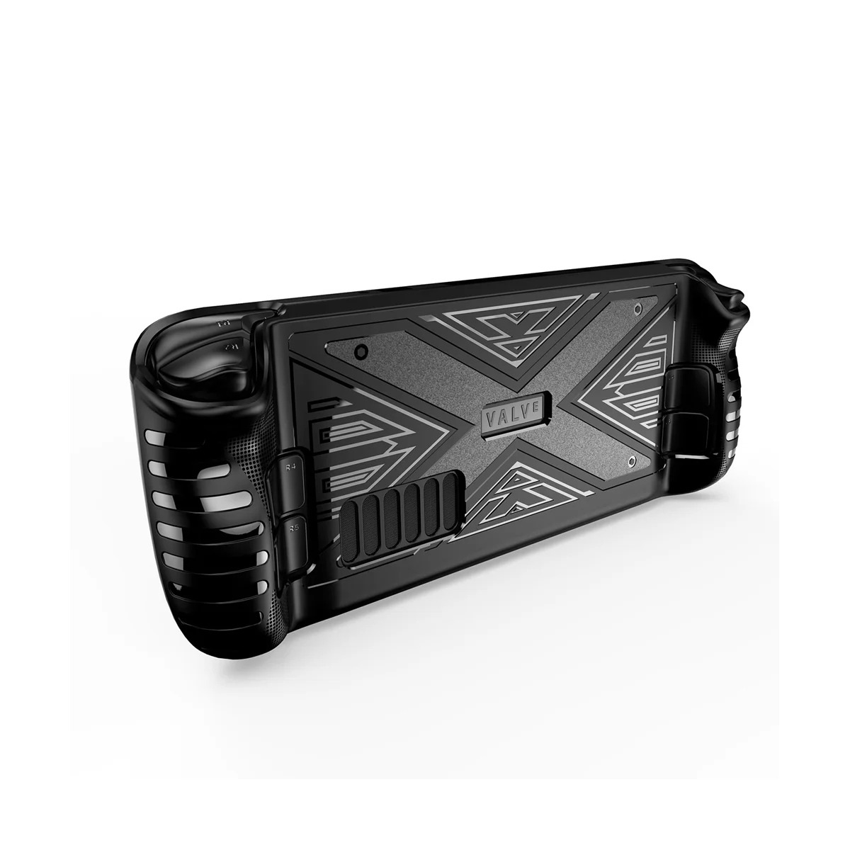 เคสป้องกัน TPU สำหรับคอนโซลเกม Steam Deck ฝาครอบป้องกันแบบนิ่มกันลื่นกันรอยขีดข่วนสำหรับดาดฟ้าไอน้ำ (สีชมพู)