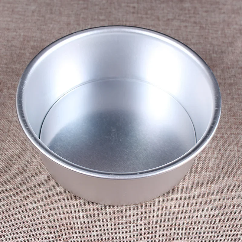 7/8/9/10/11/12inch Round Chiffon Mousse Cake Mold Aluminum Alloy Chessecake Baking Mold Removable Bottom Cake Decorating Tools