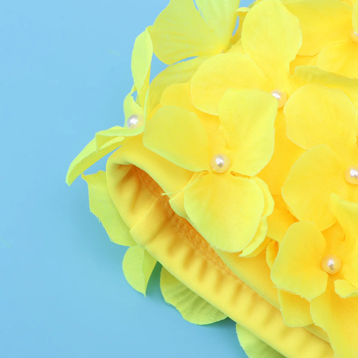 Moda flor pétala touca de natação para mulher elegante floral chapéu de natação reutilizável touca de banho macia pele-amigável antiderrapante ajuste seguro