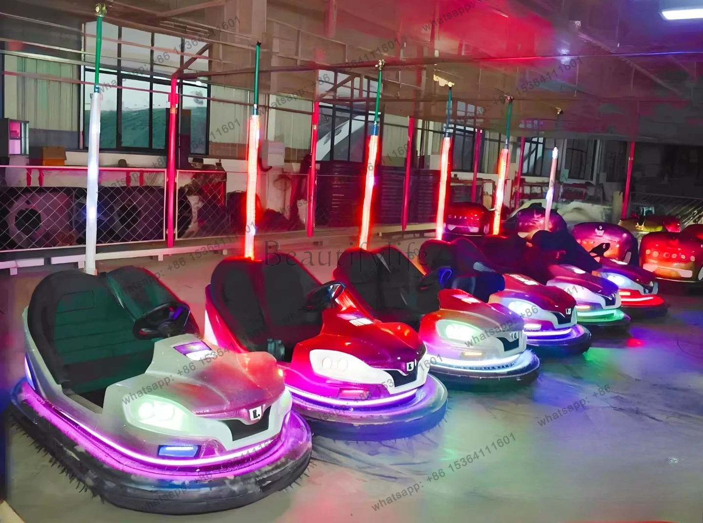 54 New Skynet bumper car amusement mall outdoor square double battery ground network model