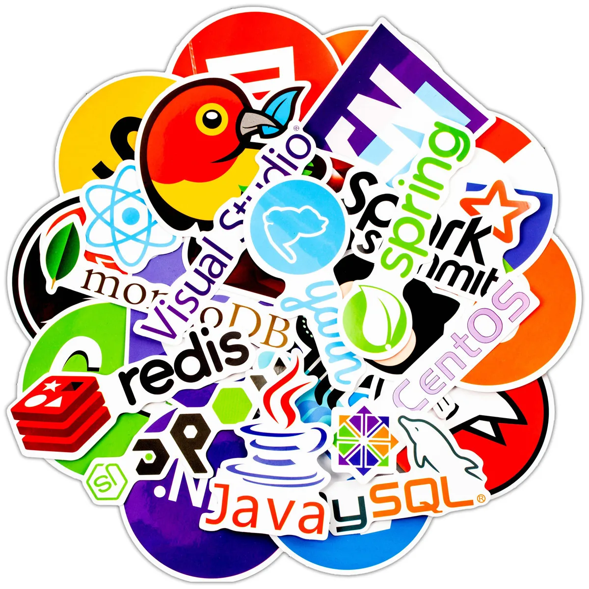 

10/30/50/100pcs Computer Programming Language For Laptop Decal Home Decor Cool Helmet Kettle Classic Stickers Diy Kids