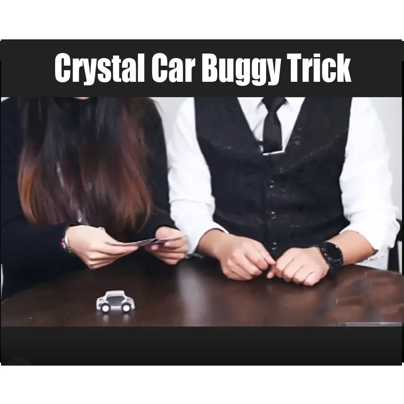 Crystal Car Buggy Trick Find the Select Card Magic Tricks Close Up Illusion Magia Magie Magicians Prop Gimmick Accessory