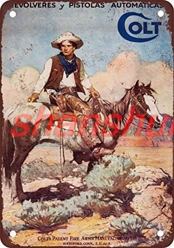 shan 1925 Colt Firearms Vintage Look Reproduction Metal Tin Sign 8X12 Inches 1pc
