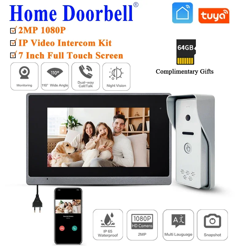 

1080P Doorbell Video Camera, Al Human DetectionChime Ringer Included, 2.4G WiFi, Instant Alerts, Cloud Storage, Surveillance