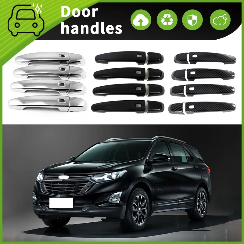 

Black Carbon Fiber for Chevrolet Equinox 16-21 Door Handle Cover Car Accessories car stickers car decorations car accessories
