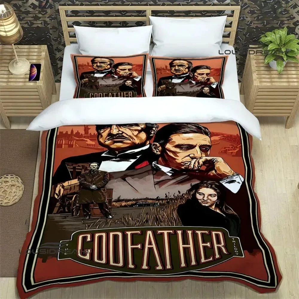 

The Godfather printed Bedding Sets exquisite bed supplies set duvet cover bed comforter set bedding set luxury birthday gift