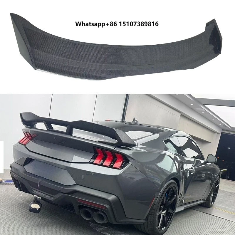 High Quality Dry Carbon Fiber Rear Trunk Spoiler Wing  for Darkhorse Dry Carbon Fiber Rear Wing 2024
