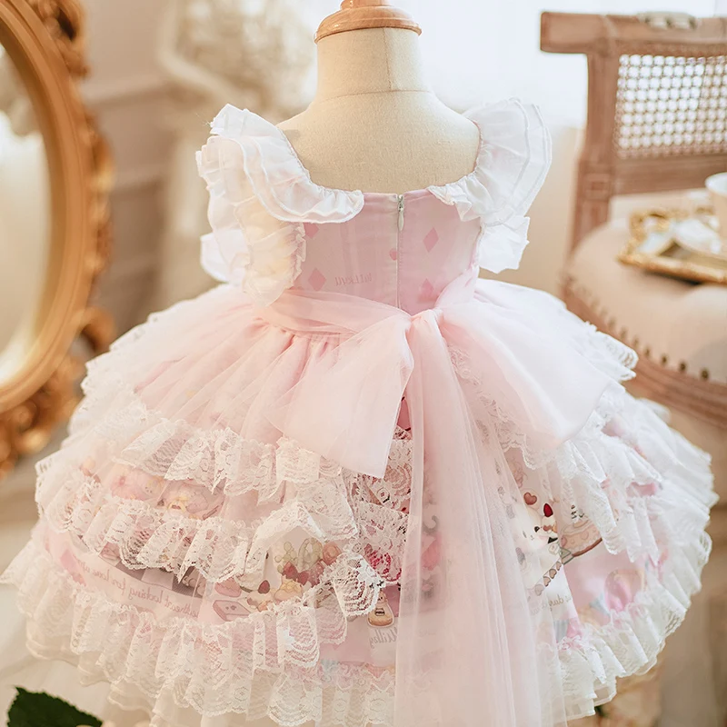 Girl Princess Lolita Dress Spanish Princess Dress Children\'s Birthday Dress Prom Dresses Flower Girl Dresses for Weddings