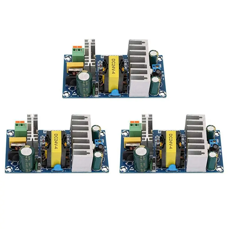 3X Switching Power Supply Module Ac 110V 220V To Dc 24V 6A Switching Board Promotion Panel Splitter 60Hz WX-DC2412-AT36