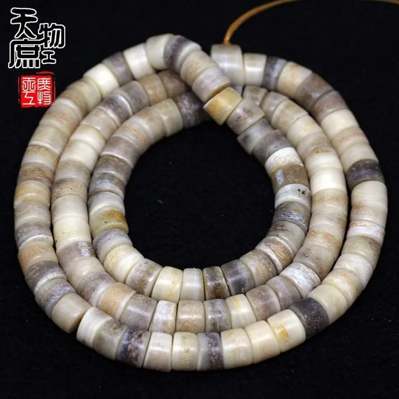 

Skull Bevel Cut Large Intestine Buddha Beads 108 Color Density High Oil Long String 12mm Accessories