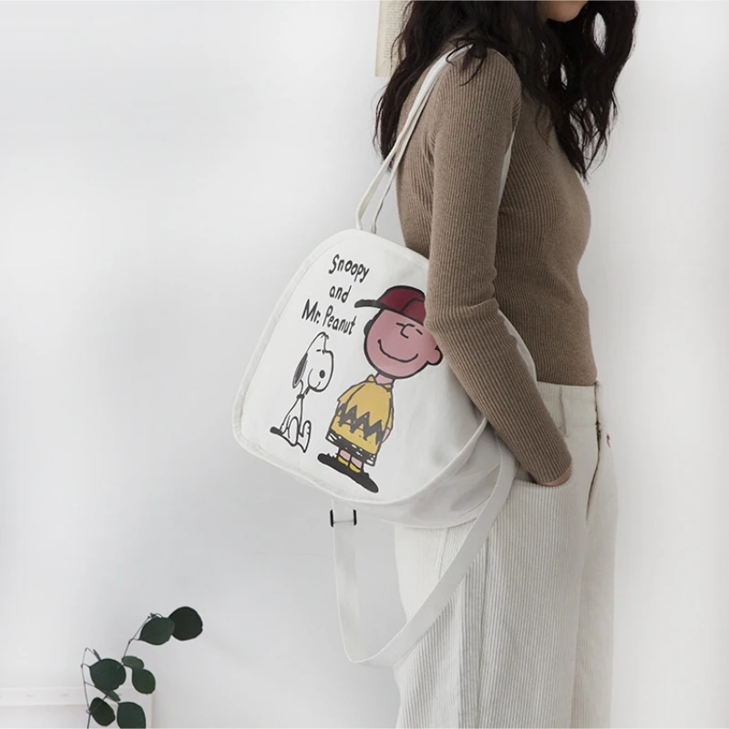 Cartoon Shoulder Snoopy Bag, Large Capacity Crossbody Bag, Cartoon Simple Handbag, Convenient for Daily Work/travel/students