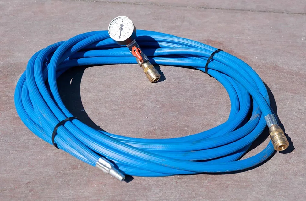 New Efficient Brass Plugline Inflation Hoses with Safe and Quick Coupling for Sewer Plugs Point Repair Packers Air Lifting Bags