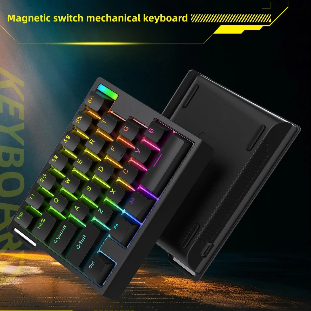 ZUOYA HE30 Magnetic Switch Mechanical Keyboard Gaming Fast Trigger Hot Swap Low Latency Solution 8K 30Keys RGB Backlight