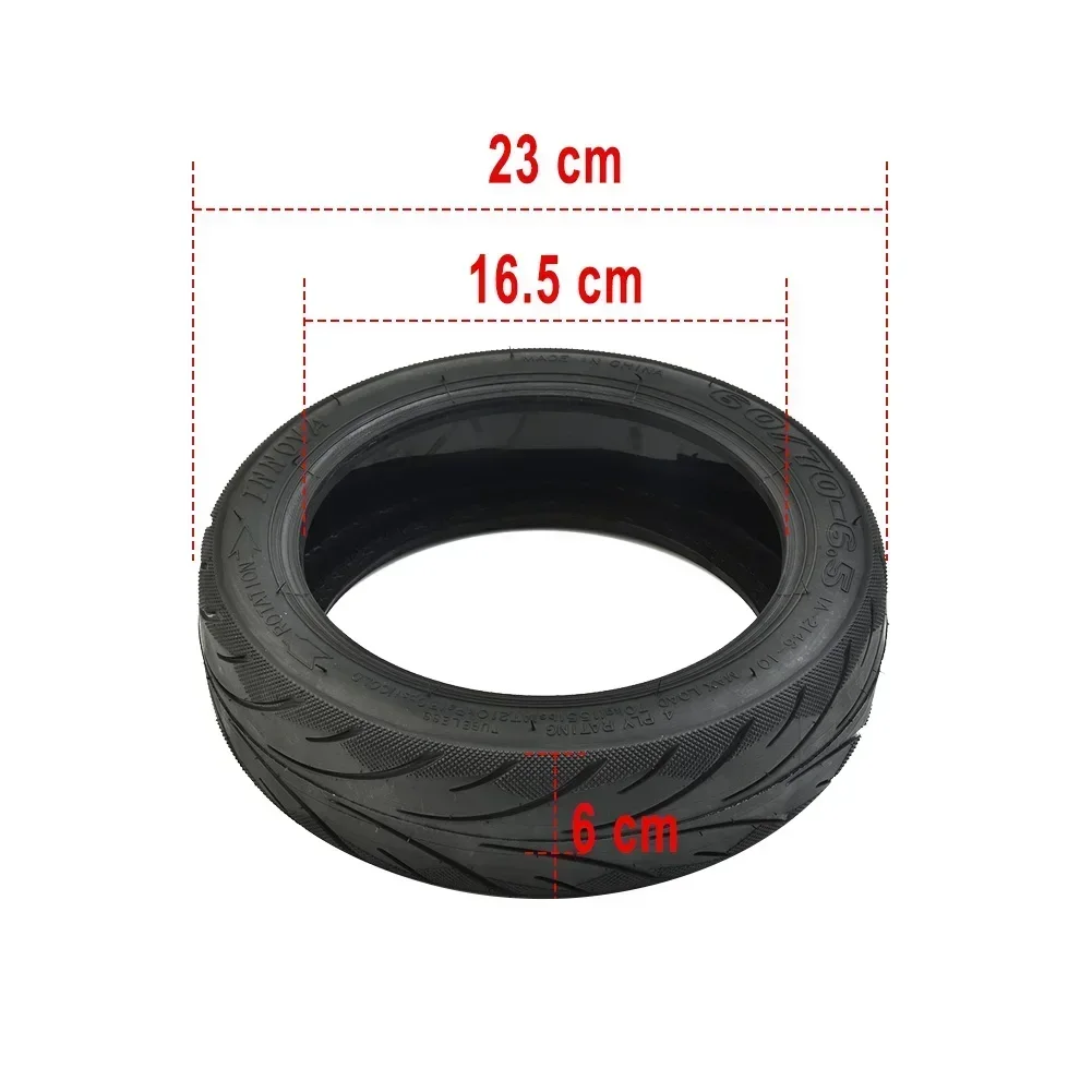 Electric Scooter Front / Rear Tires For Ninebot Max G30 60/70-6.5 Black Vacuum Tire Rubber Tyre Scooter Parts Cycling Accessory