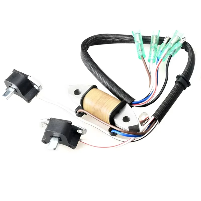 Hot Selling-Charge Coil Coil Pulser Assy 69P-85541-19 69P-85541-09 61N-85543-09 For 25HP 30HP 2 Stroke Boat Motor Engine,