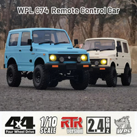 WPL 1/10  Scale Full Remote Control Toy Car C74 Suzuki Jimny Warrior-JA11 Remote Control Off-Road Vehicle for Adults and Kids