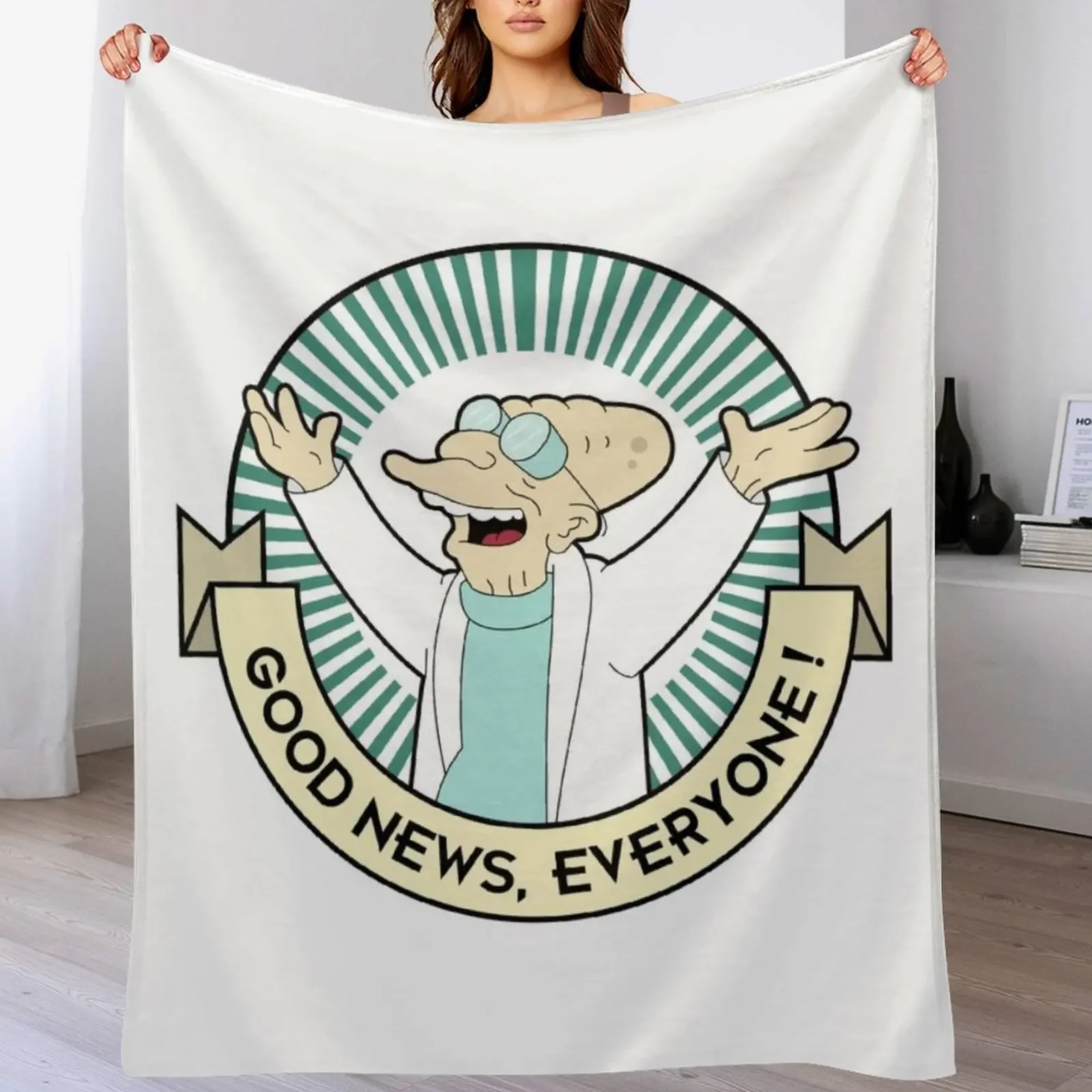 

Professor Farnsworth - Good News Everyone! Throw Blanket For Baby Moving Thermals For Travel Blankets
