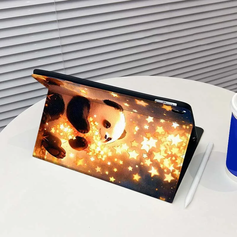 الباندا الفن الكرتون الساطع لباد برو الهواء Mini 2 3 4 5 6 7 7 8th 9th 10th 11th 10.2 9.7 10.5 10.9 11 12.9 13 حافظة كمبيوتر لوحي #3