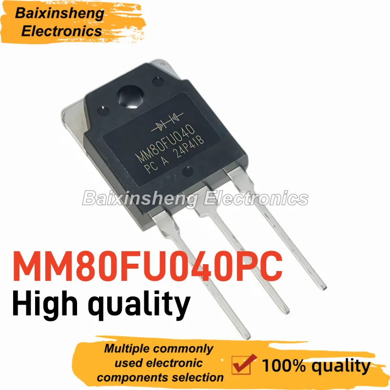 10PCS NEW MM80FU040PC TO-3P Dual Common Cathode Ultrafast Recovery Diode 80A400V MM80FU040 FRED for Inverter Welding Machine