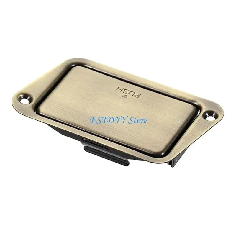 G6DE Stainless Steel 9V Battery Holder For Guitar Active Electronics Featuring Push Button Quick Access Corrosions Resistance