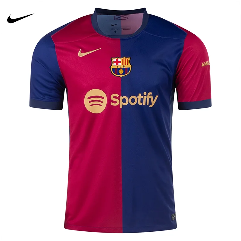 24/25 Camisetas de fútbol local versión para fanáticos de Nike Barcelona