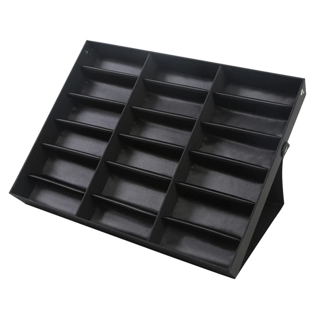 18 Grids Eyeglass Sunglasses Glasses Storage Display Box Holder Case Organizer