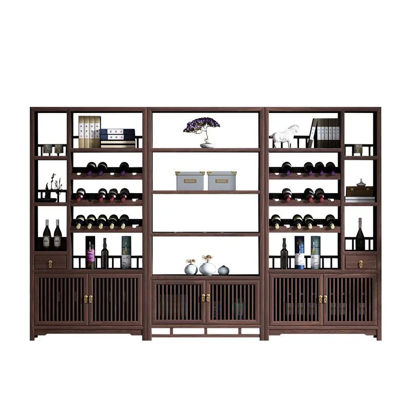 

New Chinese style, furniture, solid wood, red wine, elm, bogu, winery