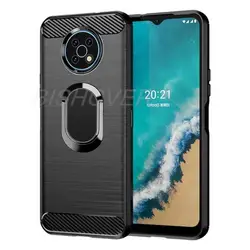 For Nokia G50 Brushed Carbon Fiber Silicone Shockproof Case For Nokia X10 X20 G10 G20 XR20 1.4  6.2 7.2 2.3 Magnetic Stand Cover