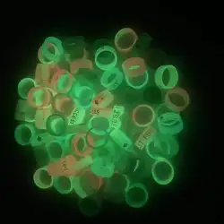 Wholesale 100Pcs/Lot Fashion Colorful Luminous Flexible Silicone Rubber Sport Rings Jewelry For Women Men Jesus Heart Gifts