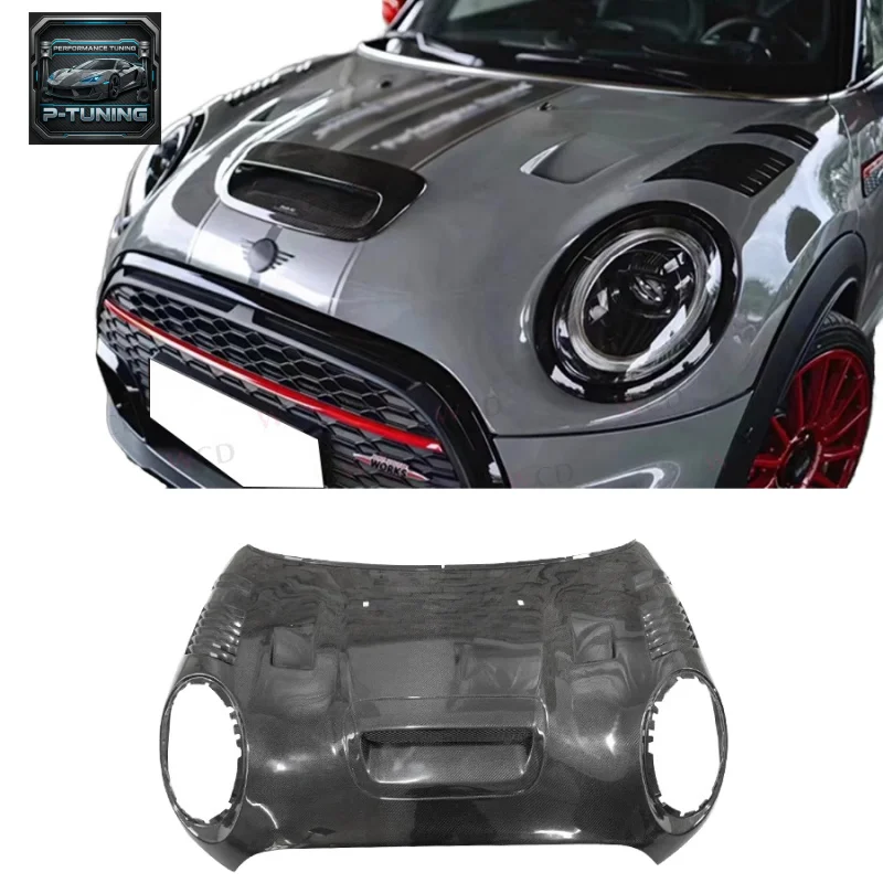 

AG Style New Carbon Fiber Front Hood for BMW MINI F55/F56/F57 2014-2023 Upgraded Engine Vented Hood Bonnet Cover Car Parts