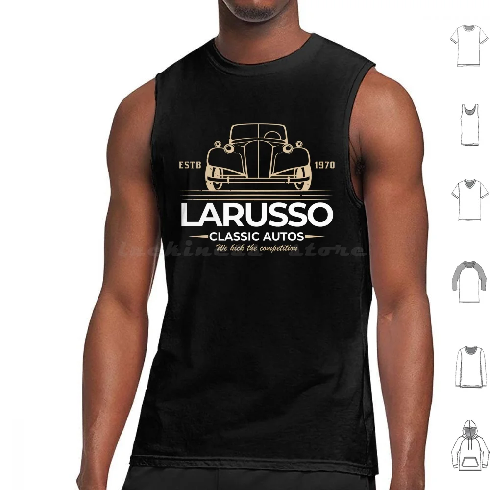 Larusso Classic Autos Tank Tops Print Cotton Kai Karate Miyagi Karate Kid Sweep The Leg No Autos
