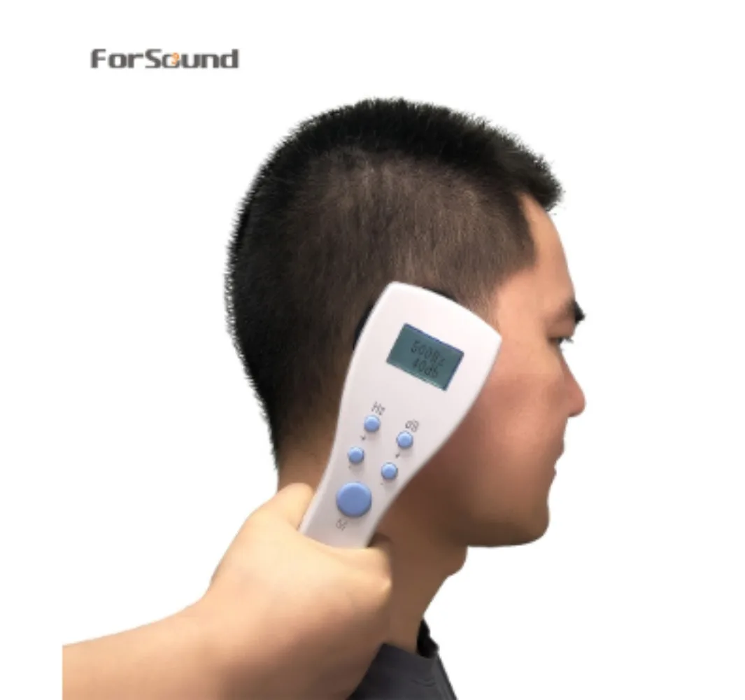 Readable Screen Audiometer Aerial Conduction LCD Screen Portable Handheld Hearing Test Machine Elderly Kid Health Care Ear Clean