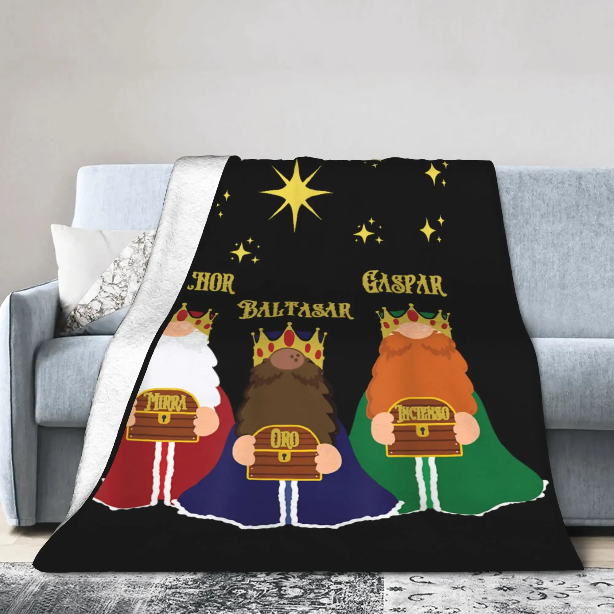 

Плед из фланели для празднования Дня Трех Царей и Праздника Воплощения, христианское покрывало, вязаное, легкое, дышащее, автомобильное одеяло