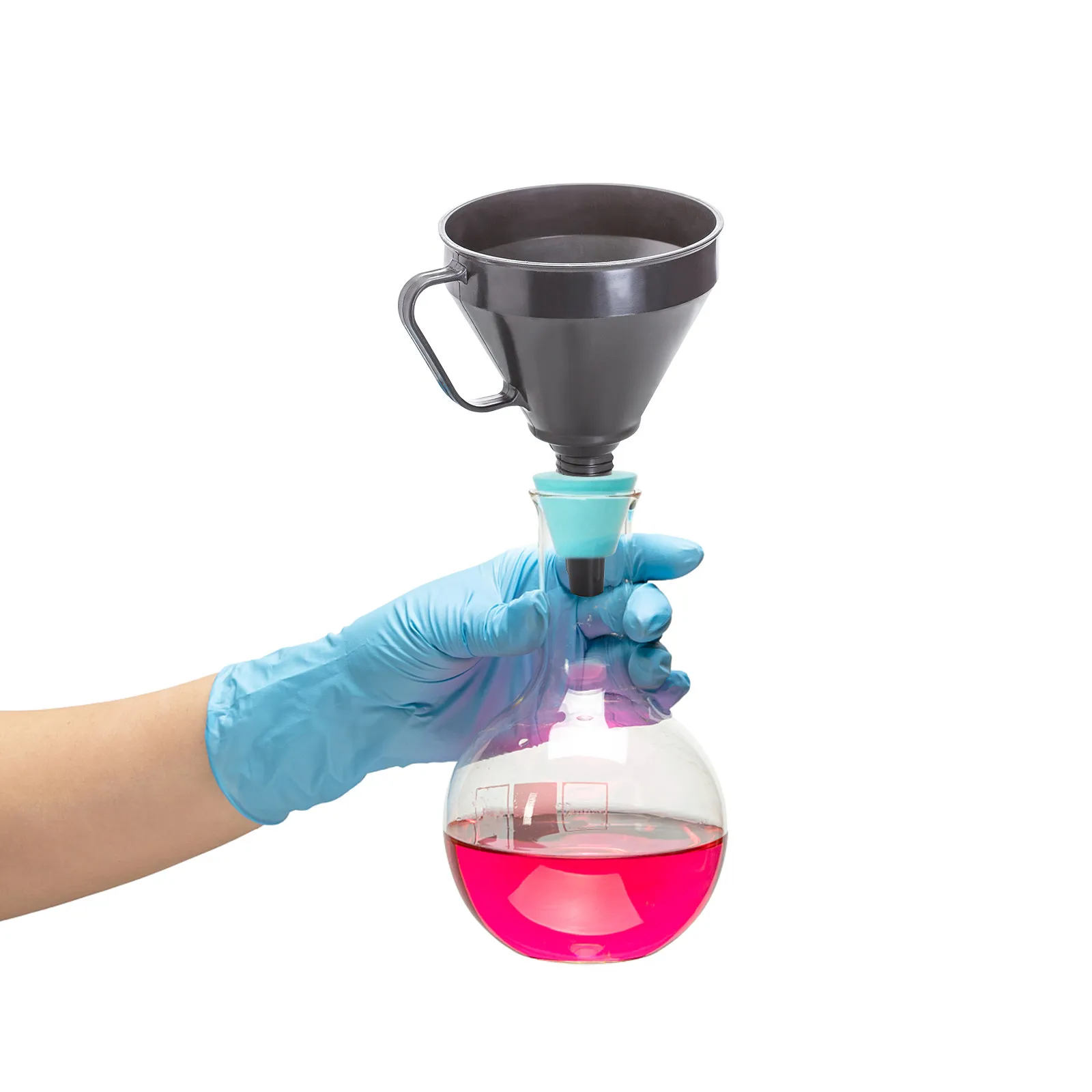 9Pcs Rubber Stopper Filter Adapter Cone Set Smooth Elasticity Lab Filtration Equipment Funnel Filtration Chemistry