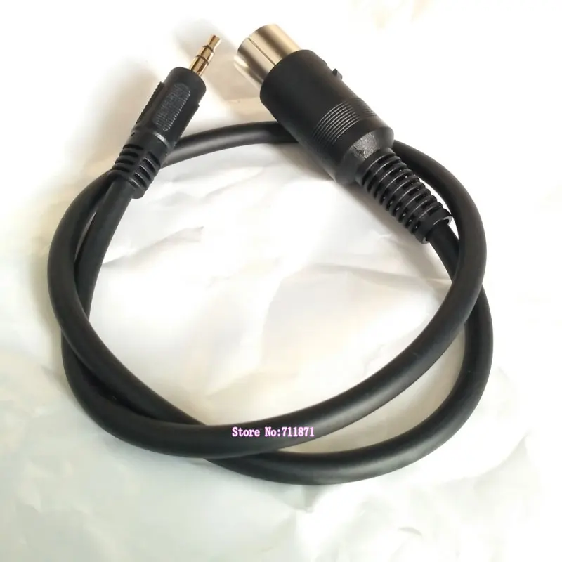 50 سنتيمتر قصيرة ستيريو TRS 3.5 مللي متر ذكر 5P 5Pin DIN ذكر الصوت كابل خط 5Pin DIN MIDI ذكر إلى TRS 3.5 ذكر محول الحبل سلك DIN 3.5