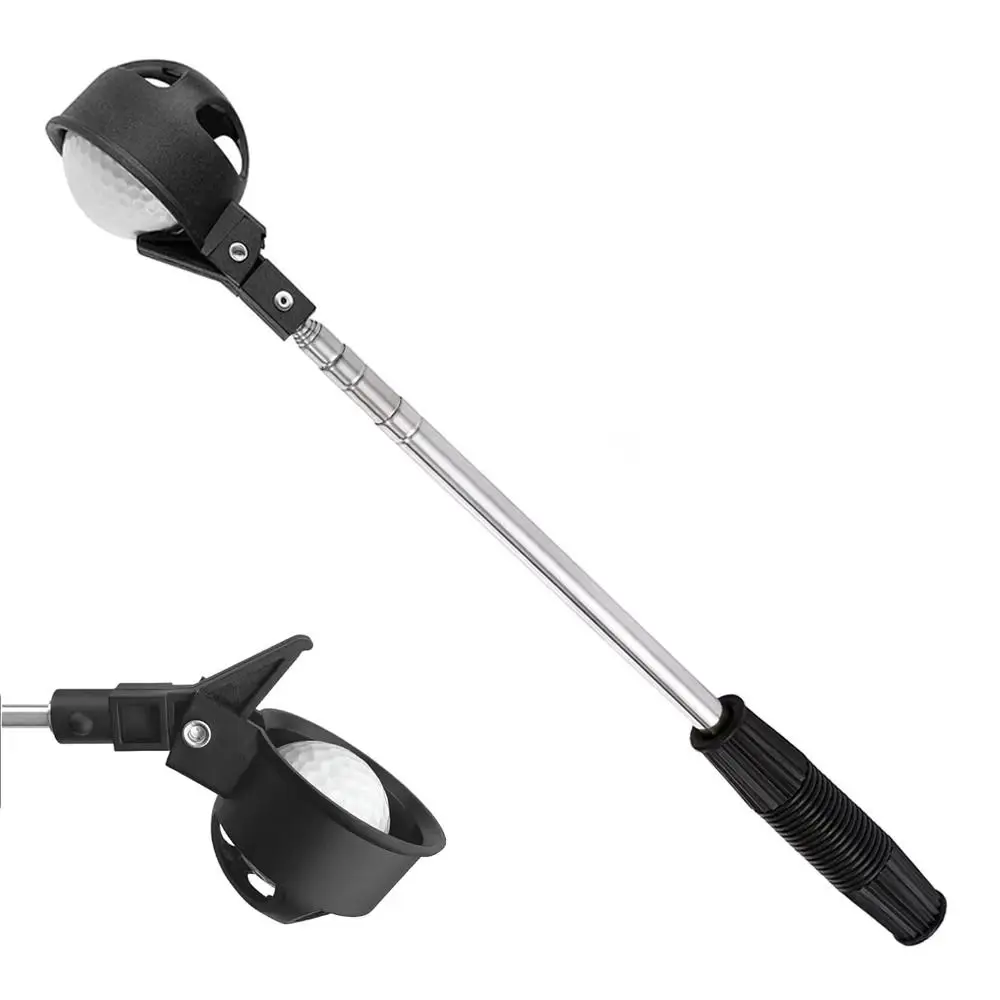 

Adjustable Telescopic Golf Ball Retriever Non-Slip Handle Easy Grab Ball Golf Ball Picker Locking Stainless