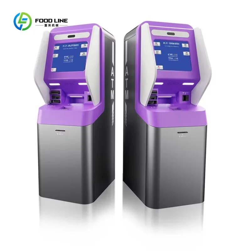 

Custom 19 Inch Automatic Cash Coin Card Dispenser Payment Terminal Machine Self Service ATM Bank Machine