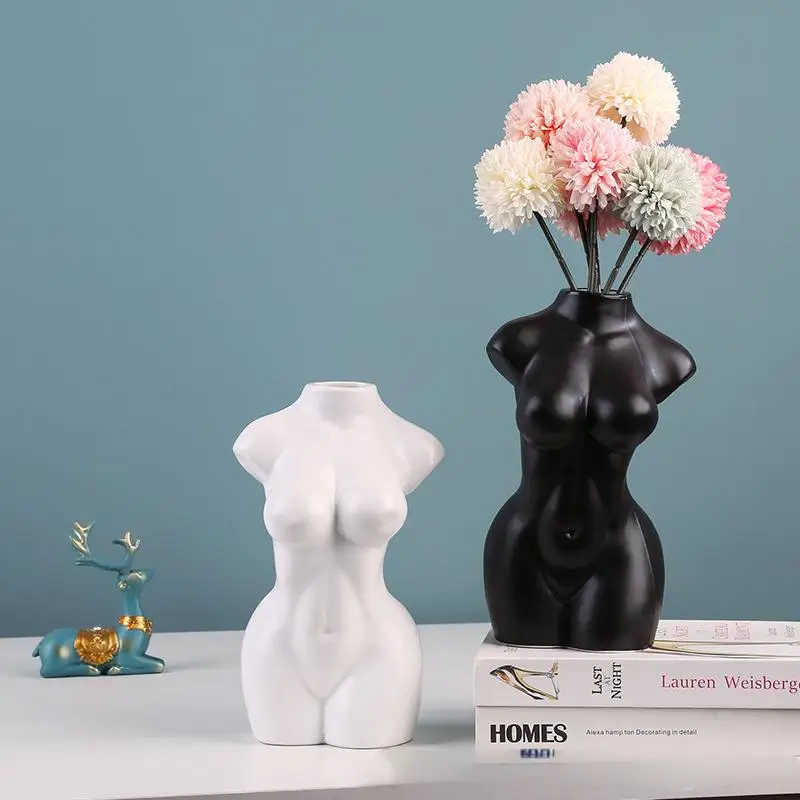 VaseFemale Body Vase Female Form Cute Bud Flower Vases Body Vase Vase Modern Chic Decor for Flowers Boho Home Femin