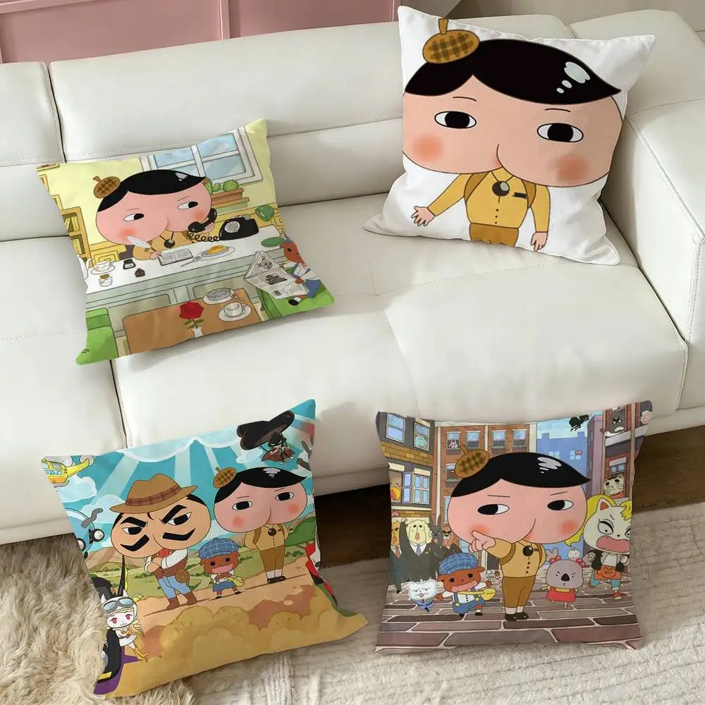 Butt Detective  Square Double-Sided printed Pillow Case Bedroom Bedside Pillow Sofa Cushion Cover