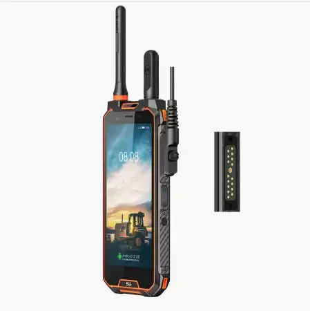 Intrinsecamente seguro vhf uhf walkie talkie telefone m5 5g petróleo 8000mah 9 dobras tecnologia ex à prova de explosão handphone