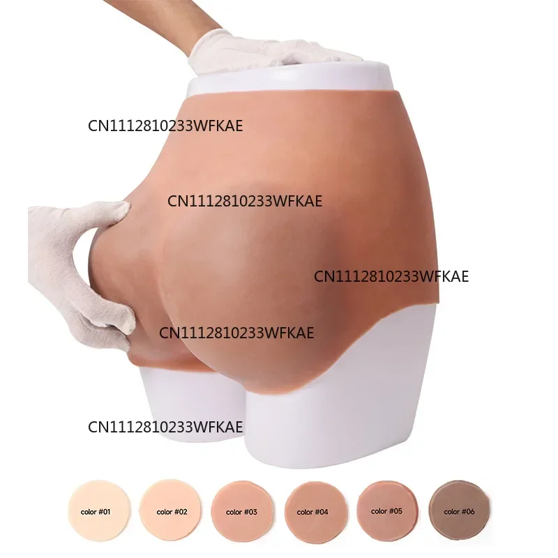 New high-waisted triangle silicone underwear, 6 colors available, 1.2cm thick, shaping and hip-lifting