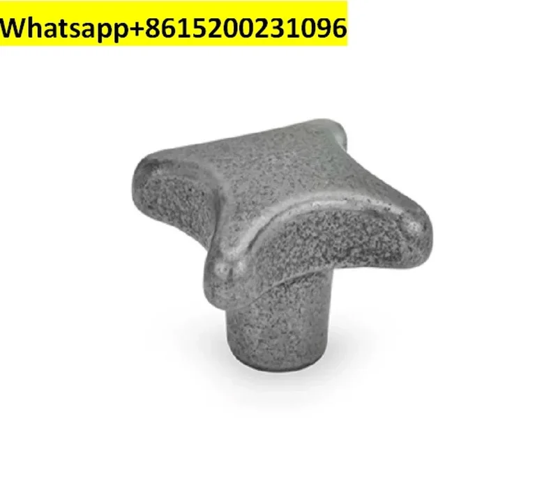 Star shaped knob DIN 6335-GG-80-M16-E