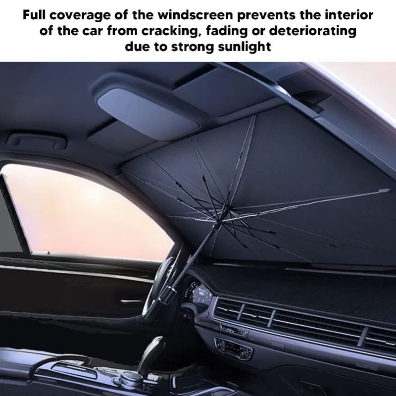 Car Sunshade Umbrella Windshield Folding Front Parasol Umbrella Type Sun Shade for Car Window Summer Sun Protection Accessories