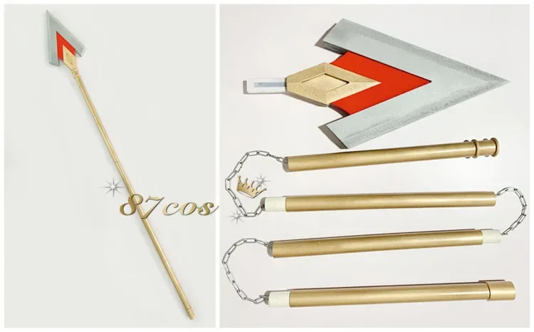 Puella Magi Madoka Magica Sakura Kyouko Customized Lance Props Multi Knot Stick Style