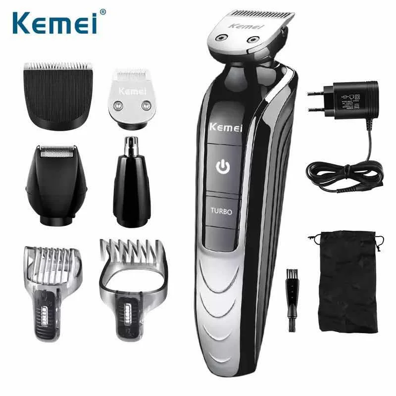 Kemei Rechargeable Électrique Tondeuse À Cheveux KM-1832 5 En 1 Tondeuse À Cheveux Rasoir Antarctique Tondeuse Corps Rasuradora Multifonctionnel