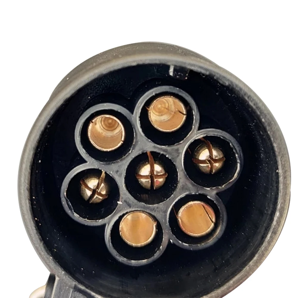 Trailer Conversion Plug Socket 7-pin EU Socket to 7 RV Blade Trailer Adapter Connector Power Conversion for Trailer Accessories