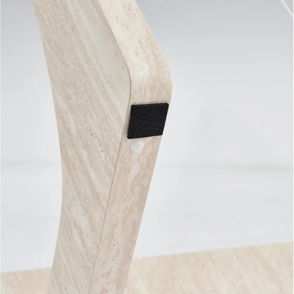 Modern Marble Coffee Table - Elegant Wooden Design for Contemporary Living Rooms